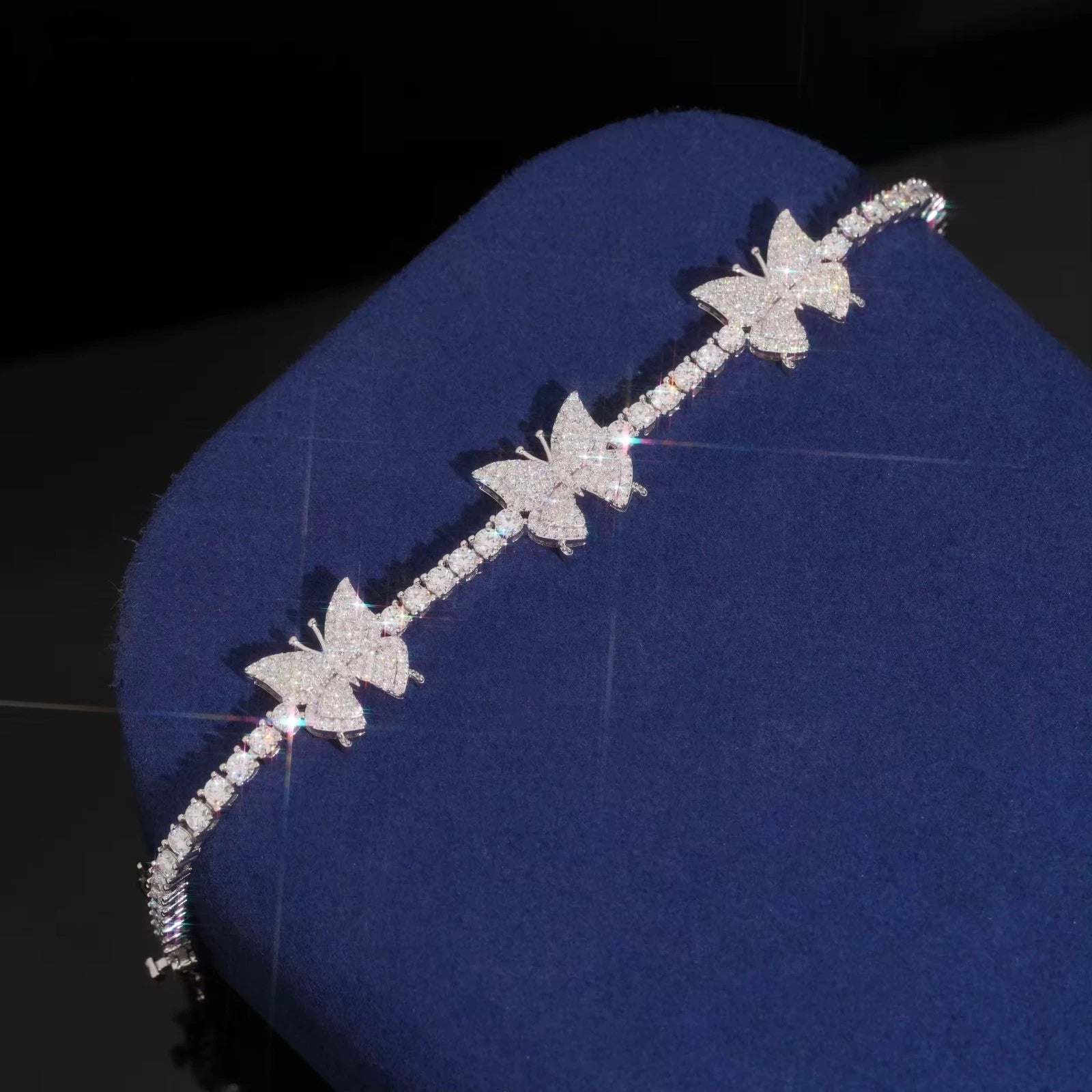 3MM Butterfly Bracelet Moissanite S925