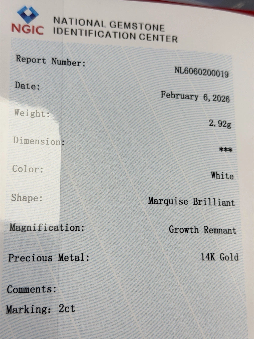 14kt Gold Engagement Ring 2.49ct Marquise Cut Lab Grown Diamond CVD D Color