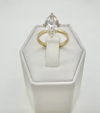 14kt Gold Engagement Ring 2.49ct Marquise Cut Lab Grown Diamond CVD D Color | FAZE Jewelry